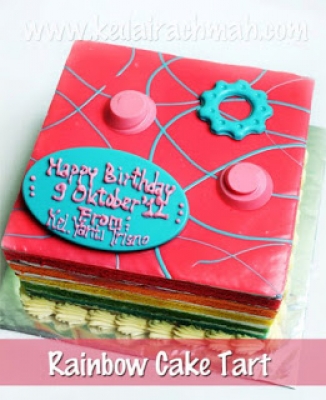 Fancy Rainbow Cake  large